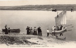 SAINT-VALERY-SUR-SOMME LE PASSEUR A MAREE BASSE - Saint Valery Sur Somme