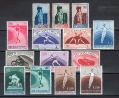 SAN MARINO  1954 -- Annata Completa   --- Complete FINE **MNH - Années Complètes