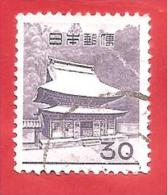 GIAPPONE - JAPAN - USATO - 1962 - Relics Hall Of The Zen Monastery Kamakura - 30 ¥  - Michel JP 759A - Gebruikt