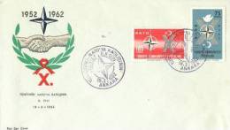 TURKEY 1962 NATO  FDC - OTAN