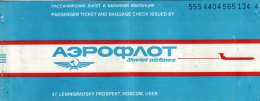 SOVIET AIRTINES   /  Ticket _ Biglietto Aereo - Europa