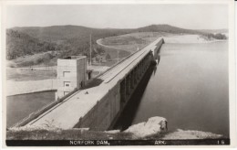 AR Arkansas, Norfork Dam, Norforck River And Lake, C1940s(?) Vintage Postcard - Andere & Zonder Classificatie