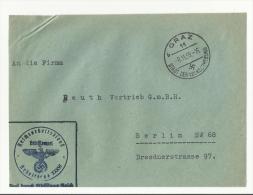 =DR - Graz 1939 Briefstück Front Side Only.. - Affrancature Meccaniche Rosse (EMA)