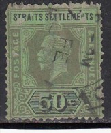 Straits Settlements Used 1921, 50c Multi Scrpit, Malaya / Malaysia, As Scan, Filler - Straits Settlements