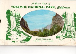 CARNET DE 8 MINIATURES YOSEMITE NATIONAL PARK CALIFORNIA--4 SCANS - Yosemite