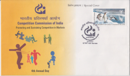 India  2013  Competition Commission Of India  Special Cover # 50092 - Lettres & Documents