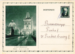 CASTLE,POSTCARD,1932,PRAG UE - Ansichtskarten