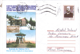 PALTINIS, 2001,COVER STATIONERY, ROMANIA - Covers & Documents