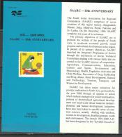 INDIA, 1996, SAARC, 10th Anniversary, Year Of Literacy, Brochure - Briefe U. Dokumente