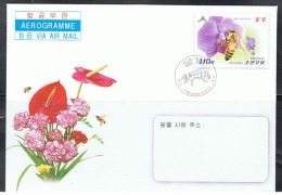 NORTH KOREA 2013 BEES AEROGRAM CANCELED - Abeilles