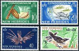 NOUVELLES HEBRIDES  Oiseaux, Poissons, Flore  Yvert N° 219/22 Neuf Sans Charniere ** MNH - Andere & Zonder Classificatie