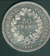 Piece    50 Francs Argent Silver , Année 1974   - Pia6004 - 50 Francs