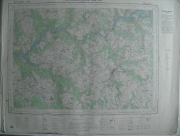 Carte Géographique - CHAUDES-AIGUES N° 5-6 échelle 1/25.000 Avril 1973 - Falitoux - Longchamp - Burguerettes - Anterieux - Topographical Maps