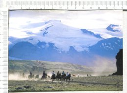 ISLANDE -  View From Trollagja  With Eyjafjallajokull Glacier In The Background - Islande