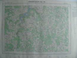 Carte Géographique - CHAUDES-AIGUES N° 7-8 échelle 1/25.000 Avril1973 Fridefont Lascour/Estrémiac St Juery Berc/Recoules - Topographische Kaarten