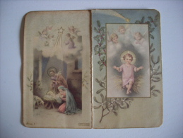 Calendarietto/calendario Santino Nascita Gesù Bambino - Santo Natale 1943 - Groot Formaat: 1941-60