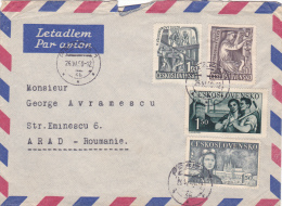 POSTAL COVER,1950,CZECHOSLOVAKIA - Brieven En Documenten