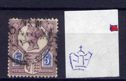 Great Britain Nr.93 Bogenrand WZ  T!!!           O  Used       (409) - Errors, Freaks & Oddities (EFOs