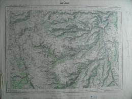 Carte Géographique - MASSIAC échelle 1/50.000 Avril1963 Le Saillant Blesle/Brugeilles Cézérat/Allanche Cheylade/Sargues - Topographische Kaarten