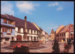 CPM Neuve MUTZIG  Place De La Victoire Et La Rue Du Maréchal FOCH - Mutzig