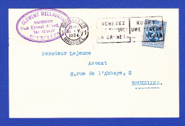 CLÉMENT MELLAERTS -- CACHET  BRUXELLES 1 / BRUSSEL - 31.V.1934 - Brieven En Documenten