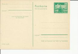 ALEMANIA DDR ENTERO POSTAL PALACIO REPUBLICA - Otros & Sin Clasificación