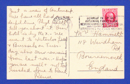 CARTE POSTALE -- CACHET  - ANTWERPEN - 1.VII.1929  -  2 SCANS - Lettres & Documents