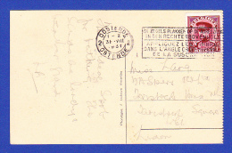 CARTE POSTALE -- CACHET  OOSTENDE 2 / OSTENDE - 31.VIII.1931  -  2 SCANS - Covers & Documents