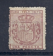 130605569  COLCU  ESP.   EDIFIL  TELEGRAFOS  Nº  46  *  MH - Cuba (1874-1898)