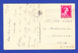 CARTE POSTALE -- CACHET  BRUGGES - 165.IV.1938  -  2 SCANS - Lettres & Documents