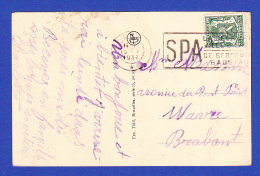 CARTE POSTALE -- CACHET  SPA - 15.V.1937 -  2 SCANS - Lettres & Documents