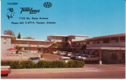 Tucson AZ Arizona, TraveLodge Motel, Auto, C1950s Vintage Postcard - Tucson