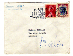 MONACO - CHAUSSURES AZUR - FLAMME RADIO MONTE CARLO - 1957 - - Maschinenstempel (EMA)