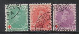 R923- BELGIO 1914 , Croce Rossa Serie N. 129/131 Usata - 1914-1915 Croix-Rouge