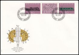 Switzerland 1982, FDC Cover "100 Years Of St. Gotthard Railway" - Lettres & Documents