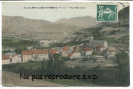 - St JULIEN En BEAUCHÈNE - ( Htes-Alpes ), Vue Générale, Splendide, Peu Courante, écrite, Timbre, TBE, Scans. - Other & Unclassified