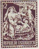 1100z: Österreich 1963, Welenofsky- Essay Der Weihnachtsmarke Schwarzweiss, Ca. 6 X 4,5 Cm - Errores & Curiosidades