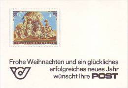 1101d: Österreich 1982, ÖPT- Glückwunschkarte Blanko, ANK 25.- € - Errors & Oddities