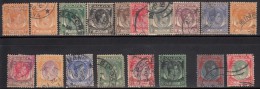 Straits Settlements Used 1937, 18 Diff.,  Upto $2.00 (Includes 3c Green, 4c Orangae, 15c Ultram), Malaya / Malaysia - Straits Settlements