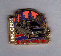 Pin´s  Automobile  PEUGEOT  405  Mi 16  Noire  ( Hélium ) - Peugeot