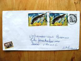 Animals Turtle Zoo, Cover Sent From Belgium To Lithuania, - Tortues