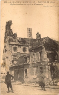 13 / 7 / 256  - LA  GRANDE  GUERRE  1914-  RIBÉCOURT ( 60 ) église  Bombardée - Ribecourt Dreslincourt
