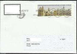 # Lettera Dalla Francia A Osio Sotto (BG) Italia - 2010-... Abgebildete Automatenmarke