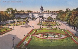 AK Karlsruhe Residenzschloss Nicht Gelaufen - Karlsruhe