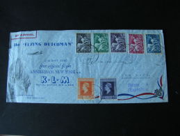 == NL 1946 KLM Flight New York  -see All Back Side Cancels.. - Cartas & Documentos