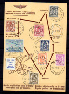 1er Service Postal Belge Par Hélicoptère,  PA 25 Et Petit Sceau, Sur Carte Sabena - Andere & Zonder Classificatie