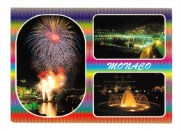 Monaco: Multi Vues, Feu D´ Artifice, Photo Rike (13-2373) - Mehransichten, Panoramakarten