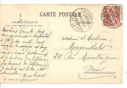 N°Y&T 103  NEUCHATEL Vers FRANCE  Le     20 MAI 1905  (2 SCANS) - Lettres & Documents