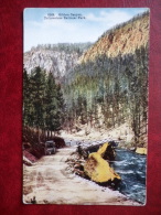 Gibbon Canyon , Yellowstone National Park - Bridge - Old Postcard - USA - Unused - Yellowstone