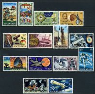 Ascension 1971 Decimal Currency - Evolution Of Space Travel Set MNH - Ascension (Ile De L')